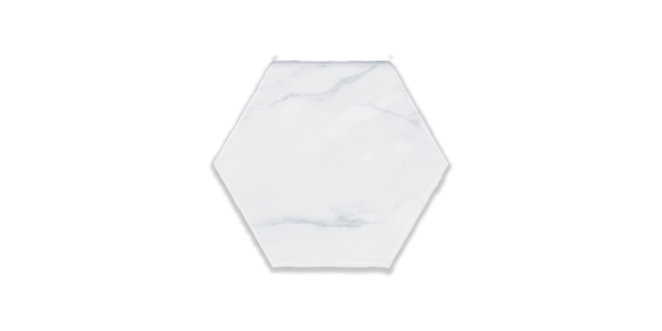 Art Mosaic Carrara 15x17,5 / 6” Artisan Hexagon Matt Duvar Karosu