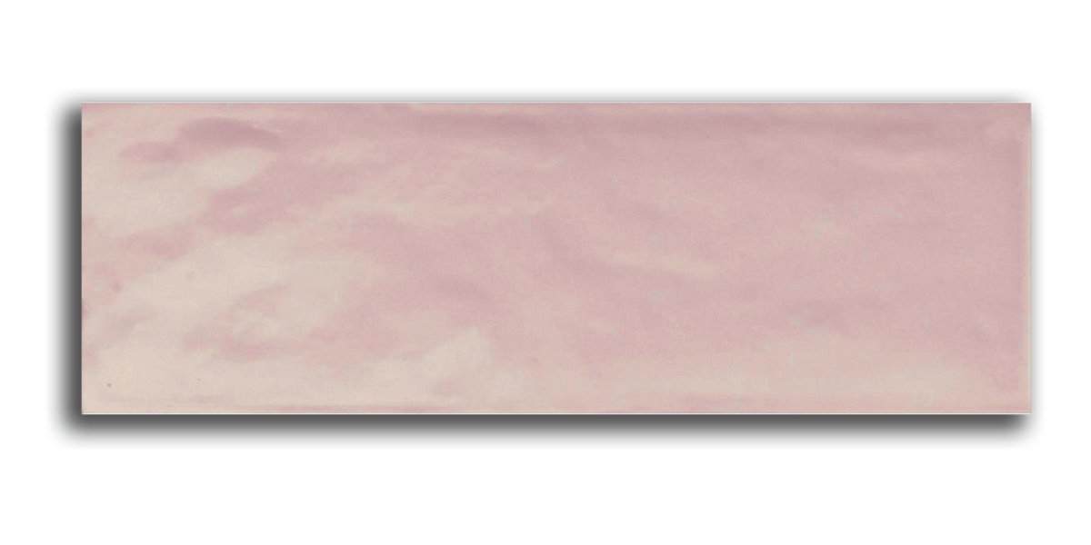 Art Mosaic Bumpy 10x30 / 4”x12” Rose Glossy Duvar Karosu