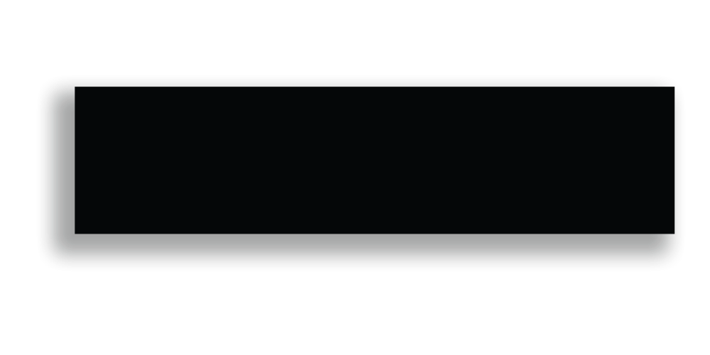 Art Mosaic Flat 7,5x30 / 3"x12" Black Matt Duvar Karosu