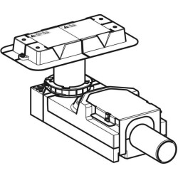 CleanLine serisi duş kanalları için Geberit montaj seti, girişte 90–220 mm şap yüksekliği için: d=50mm - 2