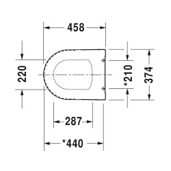 Duravit Klozet Kapağı ME by Starck 0020010000 252939 Klozet İle Uyumlu - 2