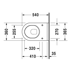 Duravit Starck 3 Asma Klozet 2200390075 - 2