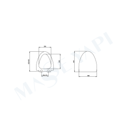 Etna Asma Klozet - Mat Gri Set (Kapak Dahil ) - 4