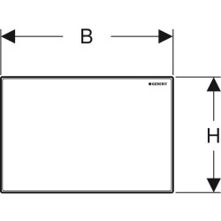 Geberit kapak Omega: Beyaz - 3