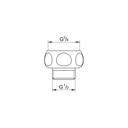 Grohe Adaptör 1/2 X 1/4' - 28817000 - 2