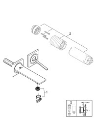 Grohe Allure 2 Delikli Lavabo Bataryası S-Boyut - 19309DL2 - 2