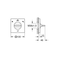 Grohe Allure 5 Yollu Yöndeğiştirici - 19590001 - 2