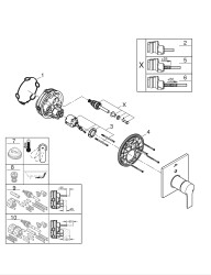 Grohe Allure Ankastre Banyo/Duş Bataryası - 19315DL1 - 2