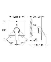 Grohe Allure Ankastre Banyo/Duş Bataryası - 19315DL1 - 4