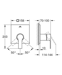 Grohe Allure Ankastre Duş Bataryası - 19317DL1 - 4