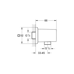 Grohe Allure Brilliant Askılı Duş Çıkış Dirseği - 27707Dc0 - 1