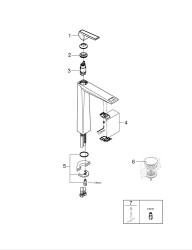 Grohe Allure Brilliant Private Collection Tek Kumandalı Lavabo Bataryası Xl-Boyut - 24419000 - 2