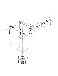 Grohe Allure Brilliant Yerden Küvet Bataryası - 24348000 - 2