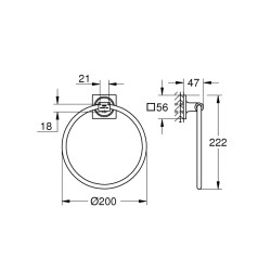 Grohe Allure Halka Havluluk - 40339001 - 2