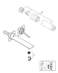 Grohe Allure İki Delikli Lavabo Bataryası M-Boyut - 19386DL2 - 2