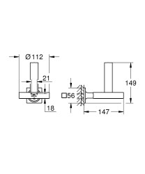 Grohe Allure Yedek Tuvalet Kağıtlığı - 40956DL1 - 3