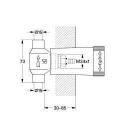 Grohe Ankastre Kumanda İçin İç Gövde - 29801000 - 2