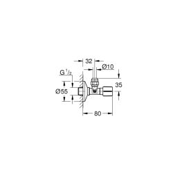 Grohe Ara Musluk 1/2' - 22037Da0 - 2