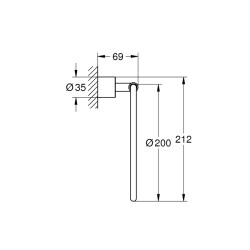 Grohe Atrio Halka Havluluk - 40307EN3 - 2