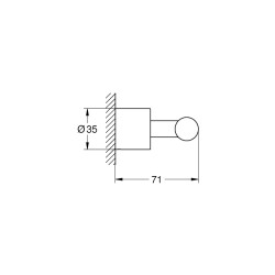 Grohe Atrio Havlu/Bornoz Askılığı - 40312003 - 2