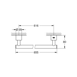 Grohe Atrio Havluluk - 40309Dc3 - 2