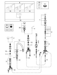 Grohe Atrio Private Collection 5 Delikli Küvet Bataryası - 25224AL0 - 2