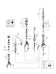 Grohe Atrio Private Collection 5 Delikli Küvet Bataryası - 25226000 - 2