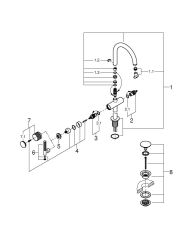Grohe Atrio Private Collection Tek Delikli Lavabo Bataryası 1/2' Xl-Boyut - 21140DA0 - 2