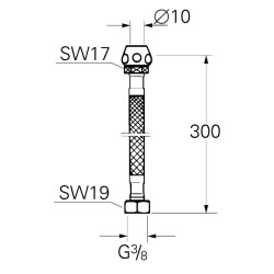 Grohe Bağlantı Hortumu 300 Mm - 45120000 - 2