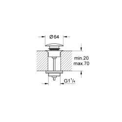 Grohe Bas - Aç Gider Seti - 65807LS0 - 2