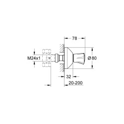 Grohe Costa L Ankastre Stop Valf - 19806001 - 2