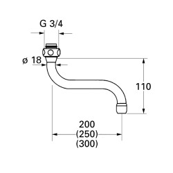 Grohe Döner Boru Çıkış Ucu - 13084000 - 2