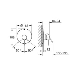 Grohe Essence Ankastre Duş Bataryası - 19286DL1 - 2