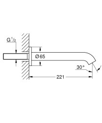 Grohe Essence Çıkış Ucu - 13449DC1 - 4