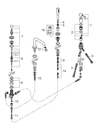 Grohe Essence Dört Delikli Küvet Bataryası - 25251001 - 2