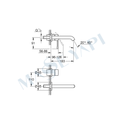 Grohe Essence İki Delikli Lavabo BataryasıM - 29192KF1 - 5