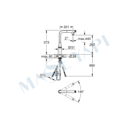 Grohe Essence Smartcontrol Eviye Bataryası (31892Kf0) - 5