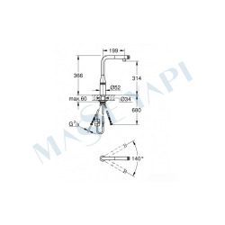 Grohe Essence Smartcontrol Eviye Bataryası (31928Kf0) - 5