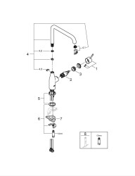 Grohe Essence Tek Kumandalı Eviye Bataryası - 30505DA0 - 2