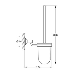 Grohe Essentials Authentic Tuvalet Fırçası Seti - 40658En1 - 2