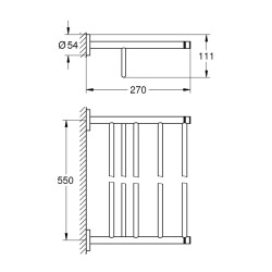 Grohe Essentials Çoklu Banyo Havluluğu - 40800Al1 - 2