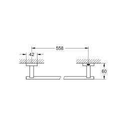 Grohe Essentials Cube Havluluk - 40509Al1 - 2