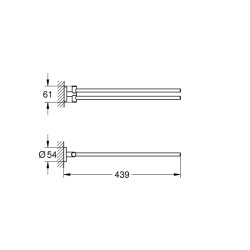 Grohe Essentials Havluluk - 40371001 - 2