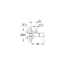 Grohe Eurocube Ara Musluk 1/2' - 22012000 - 2