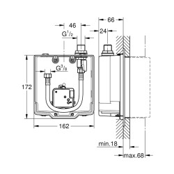 Grohe Euroeco Cosmopolitan E Ankastre Montaj Kutusu - 36337001 - 2