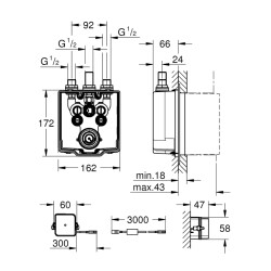 Grohe Eurosmart Cosmopolitan E İç Gövde - 36459000 - 2