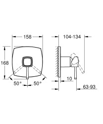 Grohe Grandera Ankastre Duş Bataryası - 24259IG0 - 4