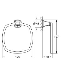 Grohe Grandera Halka Havluluk - 40929000 - 3