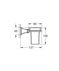 Grohe Grandera Seramik Fırçalık Ve Tutacağı - 40909IG0 - 4