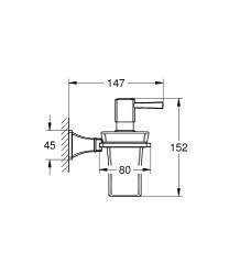 Grohe Grandera Seramik Sıvı Sabunluk Ve Tutacağı - 40910000 - 4